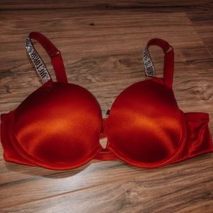 Red Victoria Secret Embellished Bra